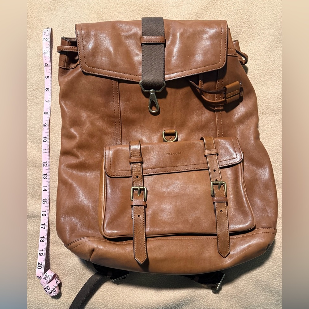 Coach Brown Leather Heritage Backpack
